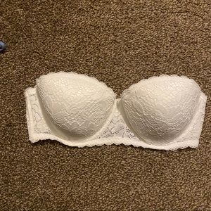 Strapless White Bra.